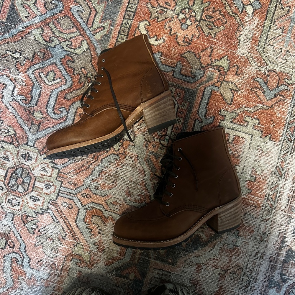 Red wing Brown Leather Ankle Boots